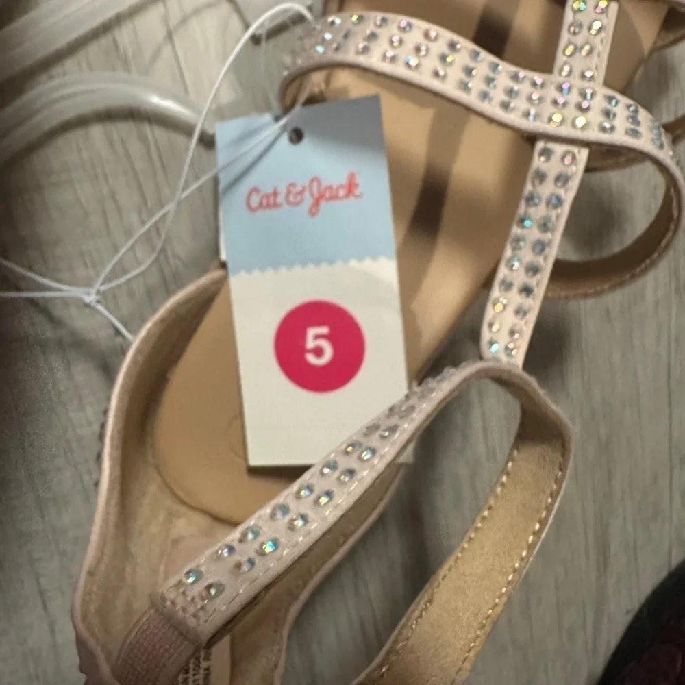 Cat & Jack Girls Gladiator Sandals Size 5